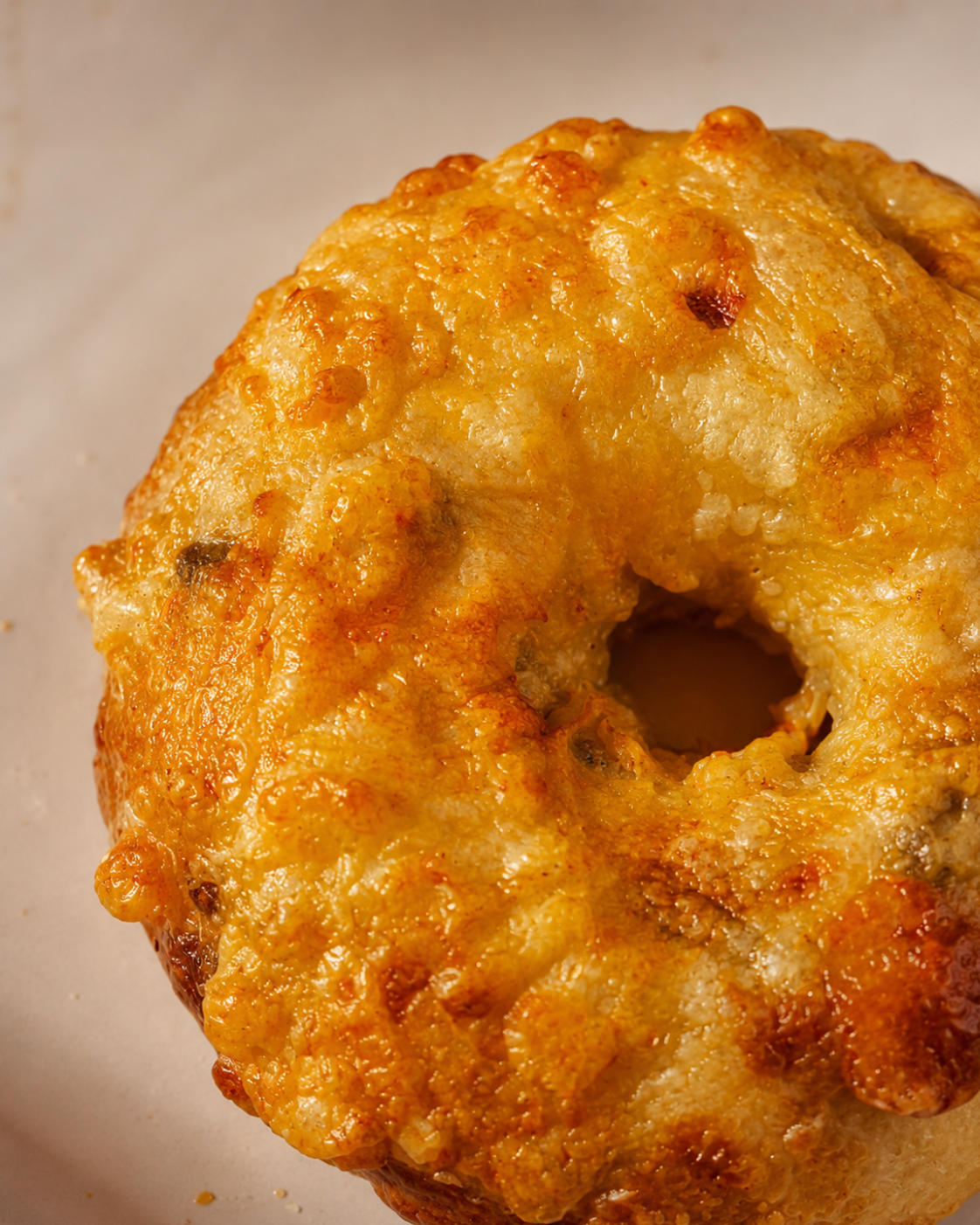 Sun-Dried Tomato, Olive & Cheese Bagel
