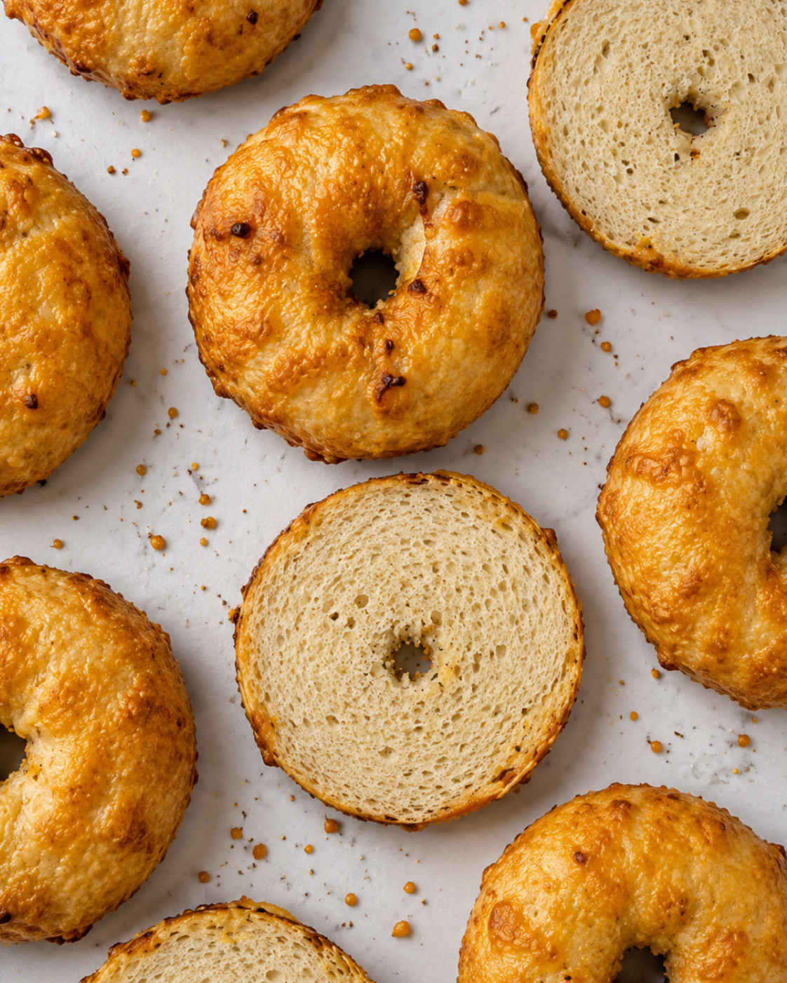 Sun-Dried Tomato, Olive & Cheese Bagel