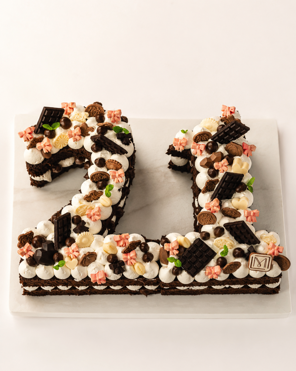 Numbers Custom Cake